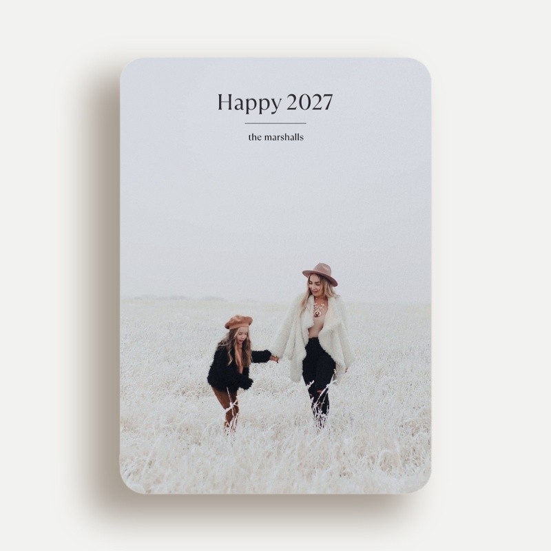 Pure Sentiment New Year's Card
