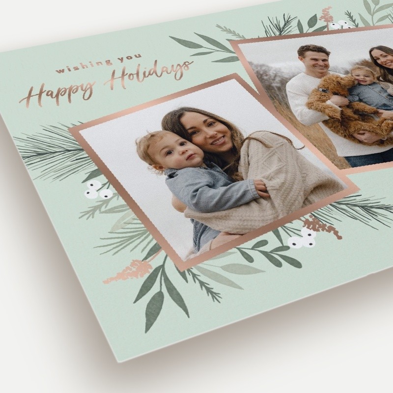 Elegant Botanicals Holiday Card