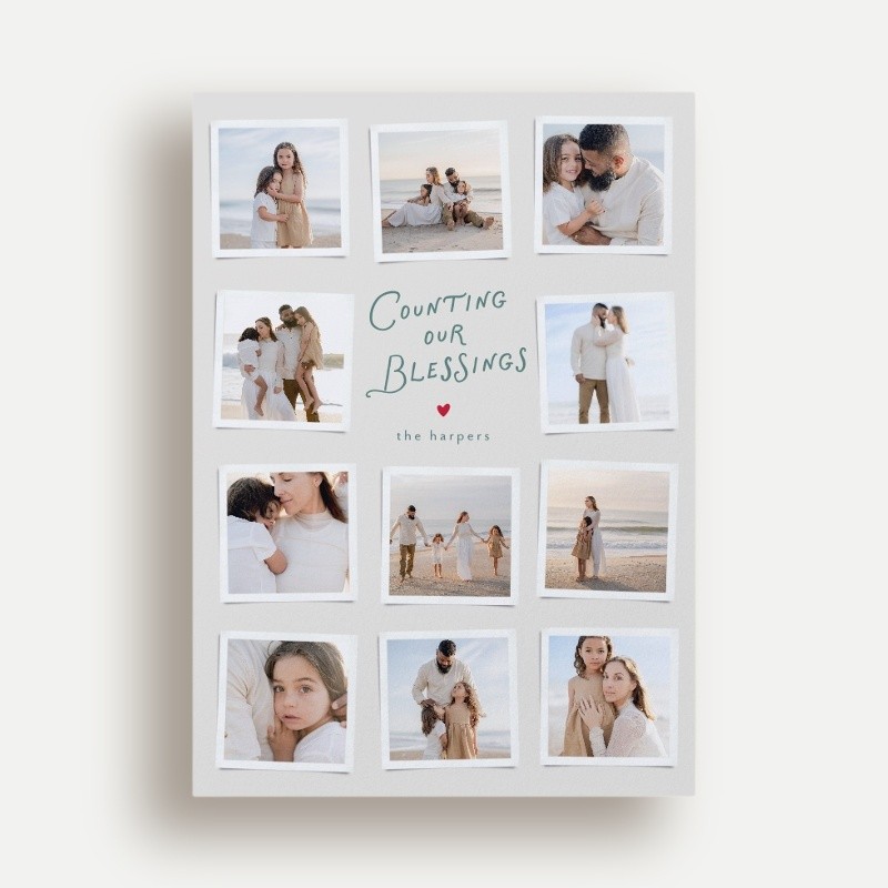 Snapshot Blessings Religious Christmas Card