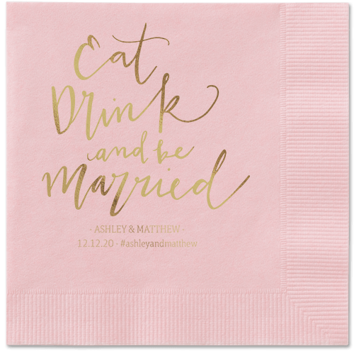 Custom Yellow and Coral Napkins