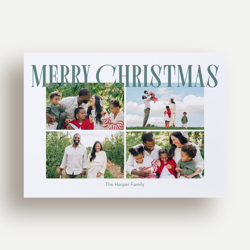 Elegant Serif Holiday Card