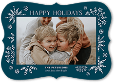 Editable Snowflake Frame