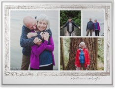 Brushed Border Collage Of Four