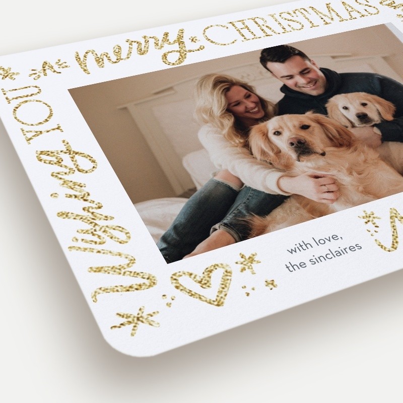 Glitter Greetings Holiday Card