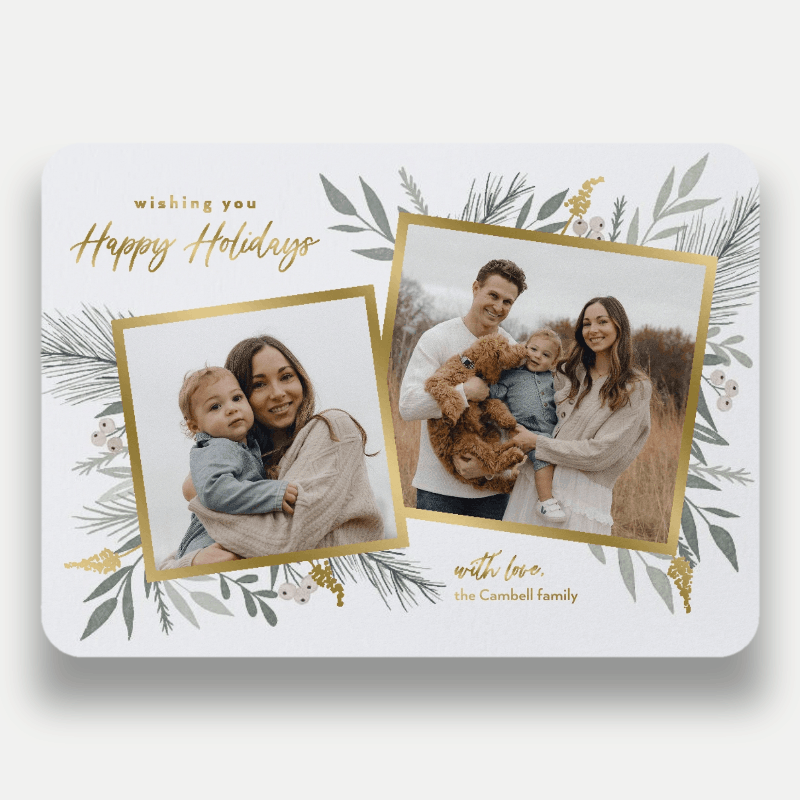 Elegant Botanicals Holiday Card
