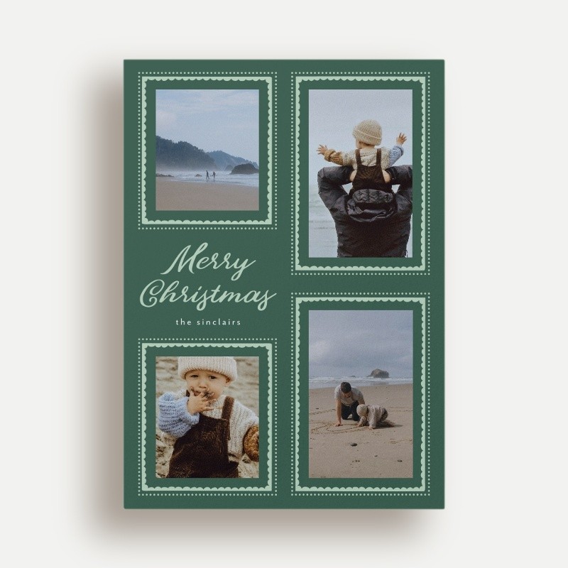 Scalloped Frames Holiday Card