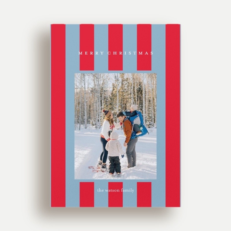 Candy Stripes Holiday Card