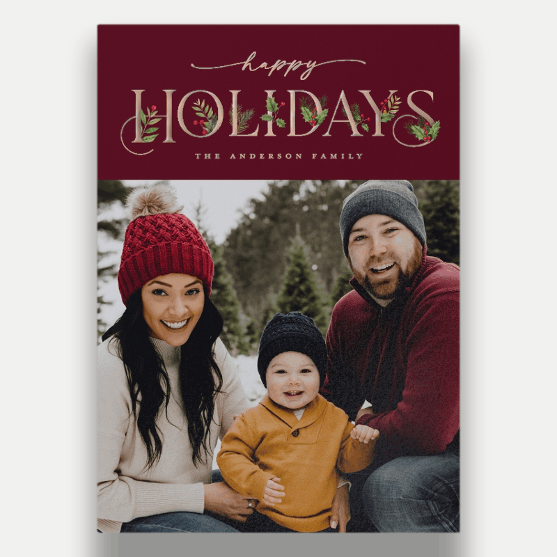 Classic Statement Holiday Card