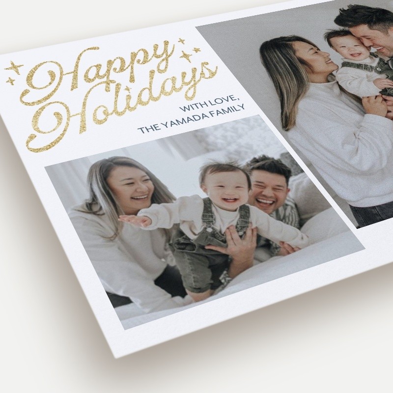 Glitter Stars Holiday Card