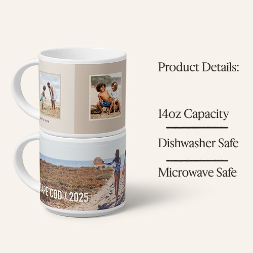 Photo Gallery 14oz White  Stackable Mug