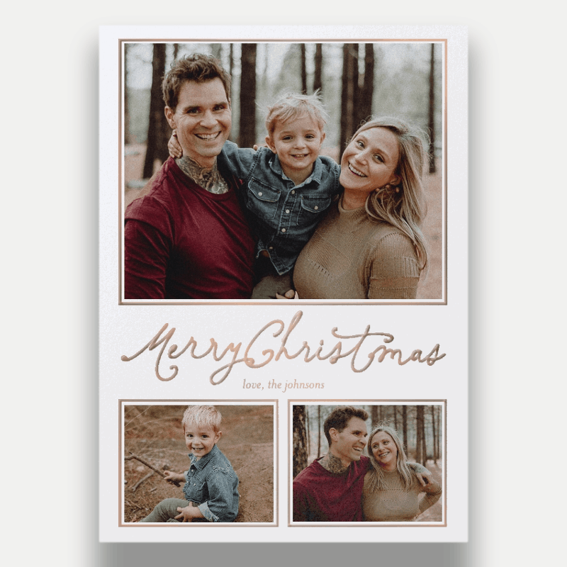 Framed Six Holiday Card