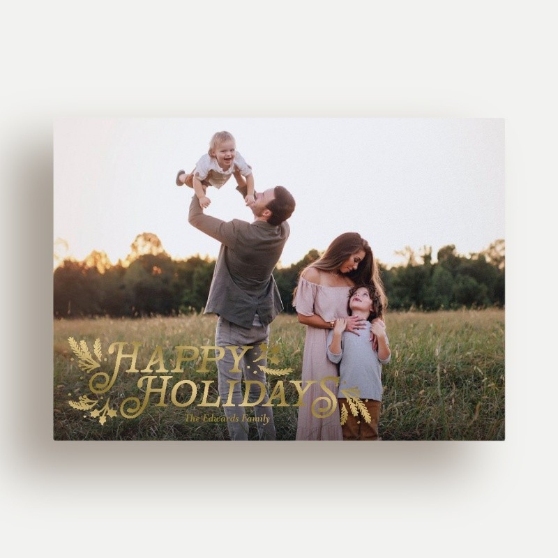 Botanical Swash Holiday Card