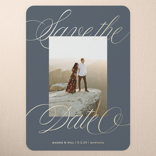 Gold Foil Save The Date
