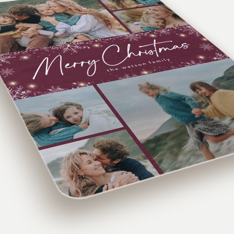 Snowflurry Script Holiday Card