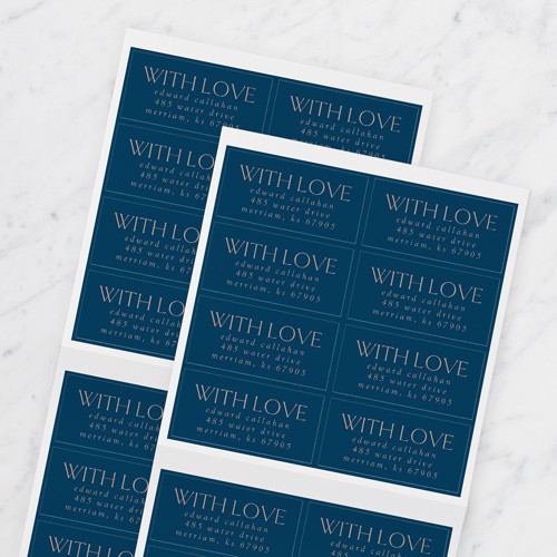 Editable Grad Grid 1 1/8x2 3/8 Gray  Address Labels