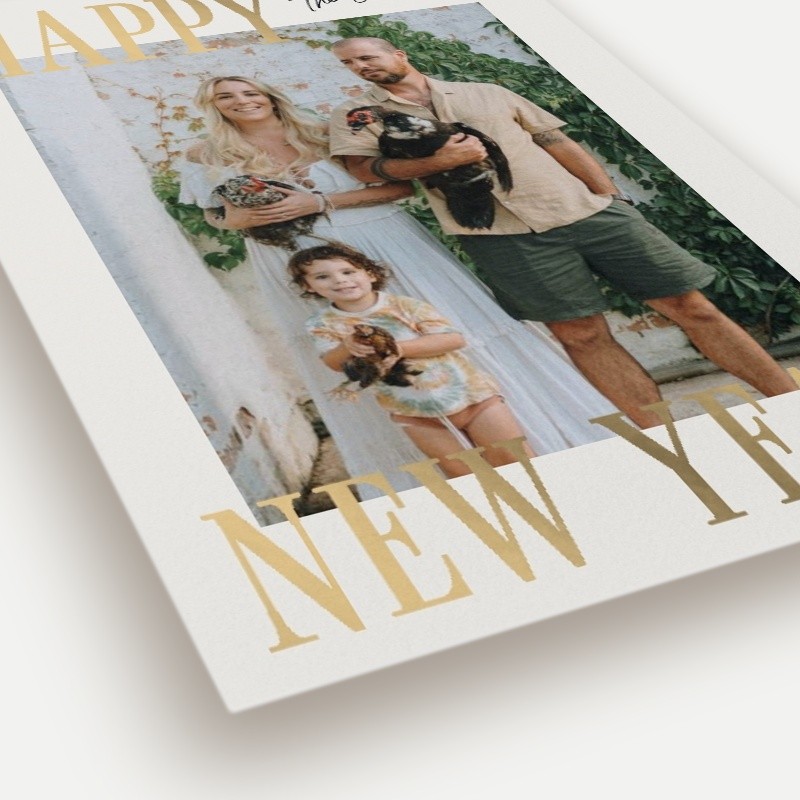 Bold Serif Holiday Card