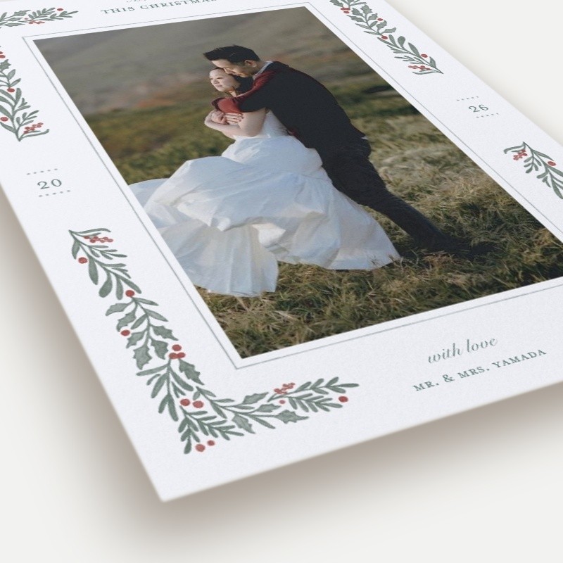 Holly Union Holiday Card