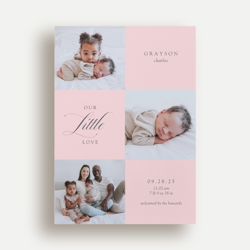 Little Love Grid Birth Announcement