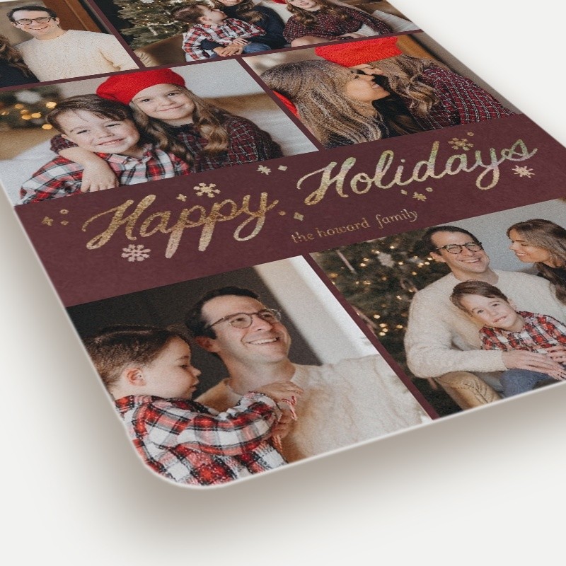 Snowflake Script Holiday Card