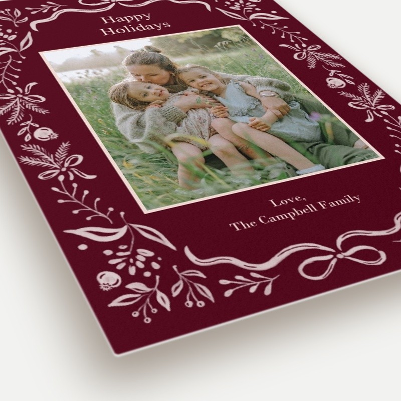 Botanical Storybook Holiday Card