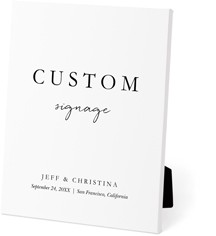 Custom Wedding Signage