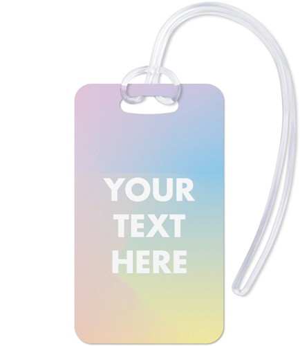 Your Text Here 2x4 Multicolor  Luggage Tag