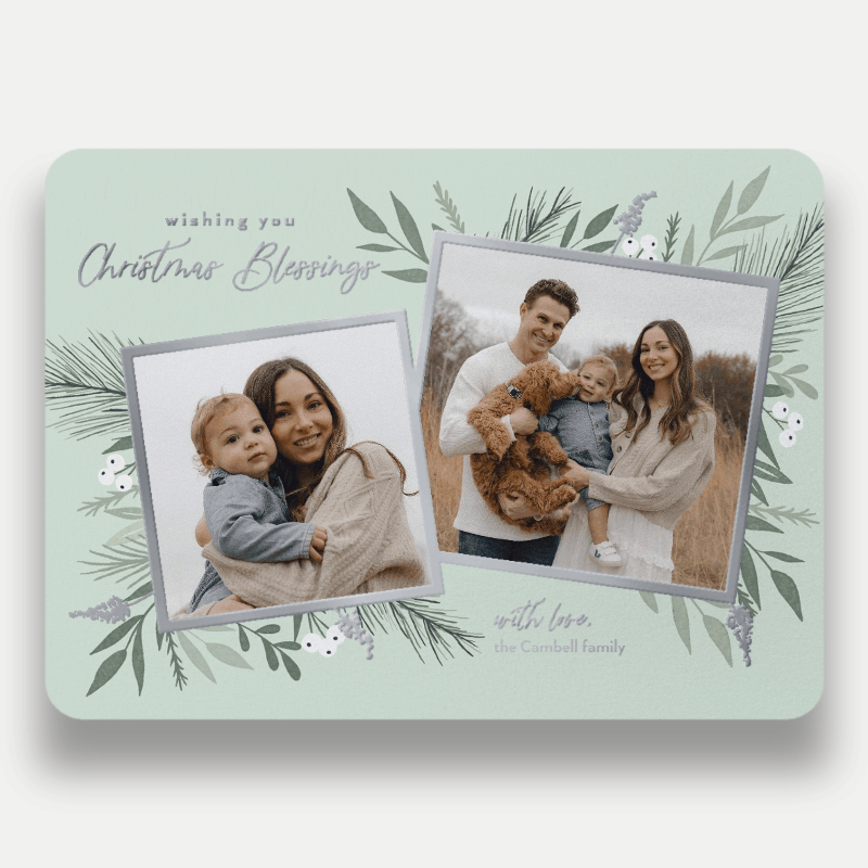 Elegant Botanicals Holiday Card