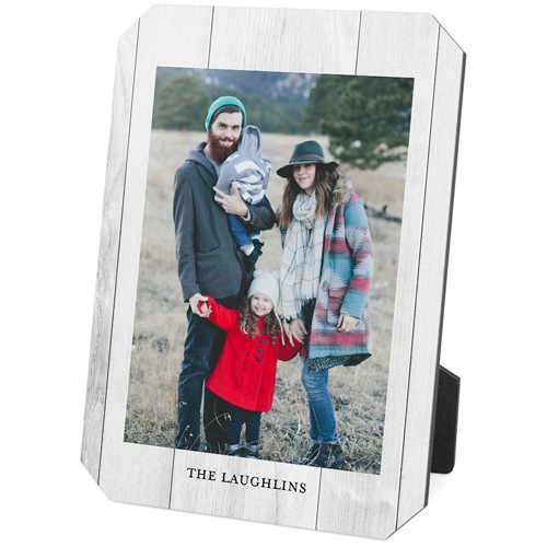 Printed Weathered Faux Wood Portrait