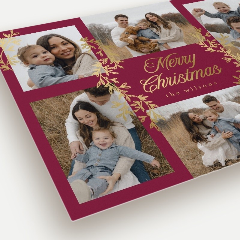 Painted Sprigs Holiday Card