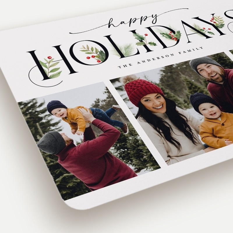 Classic Statement Holiday Card