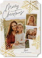 Rustic Foil Snowflakes