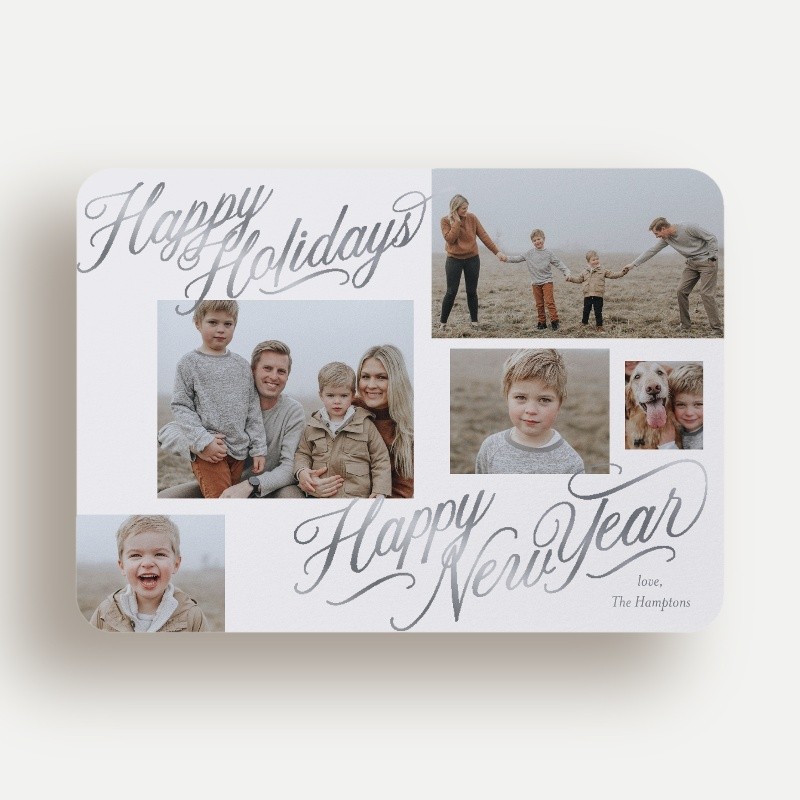 Silver Foil Holiday Cards