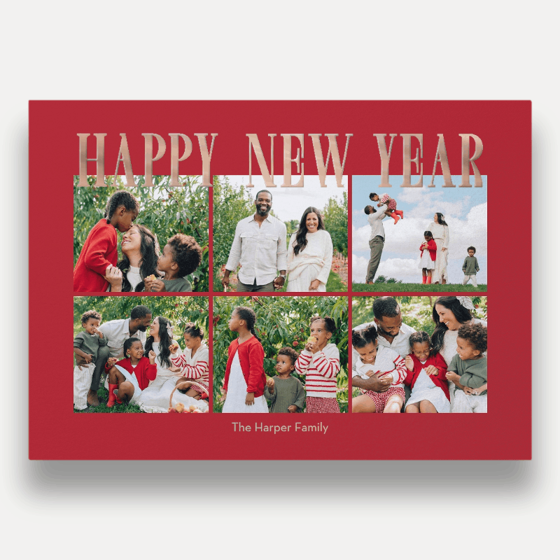 Elegant Serif Holiday Card