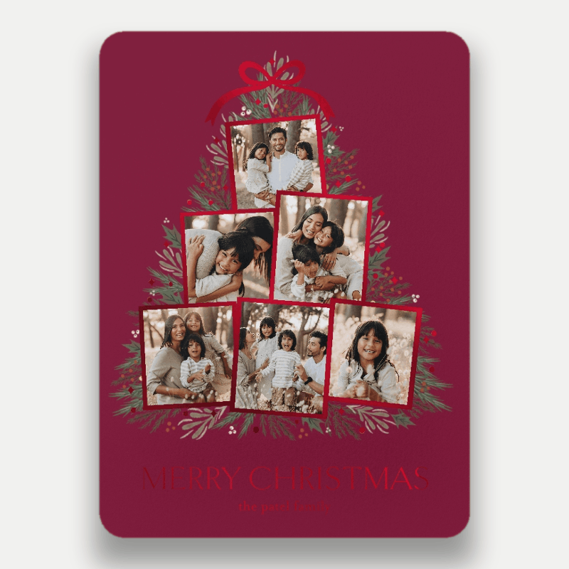 Tree Collage Holiday Card