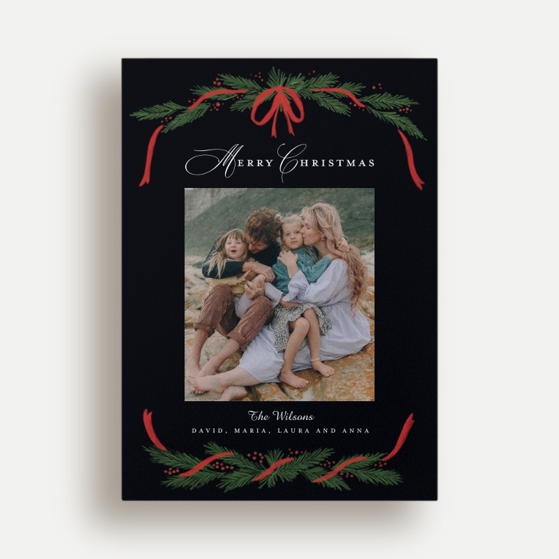 Painted Garland Holiday Card