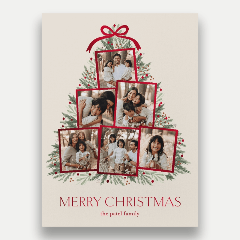 Tree Collage Holiday Card