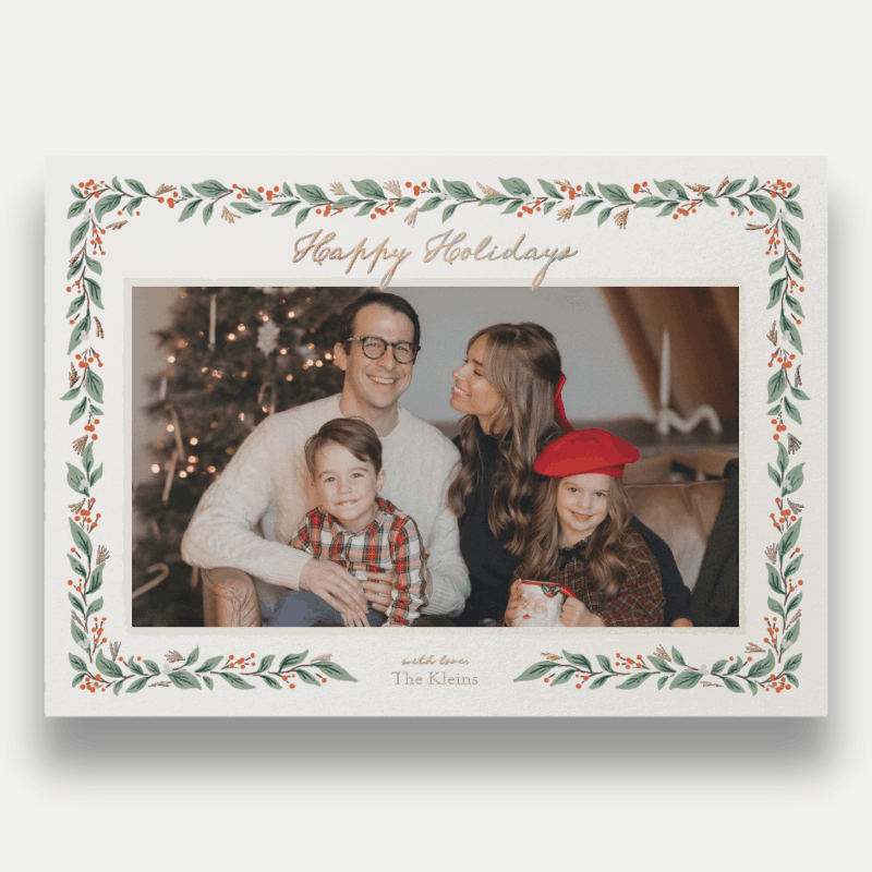 Botanical Frame Holiday Card