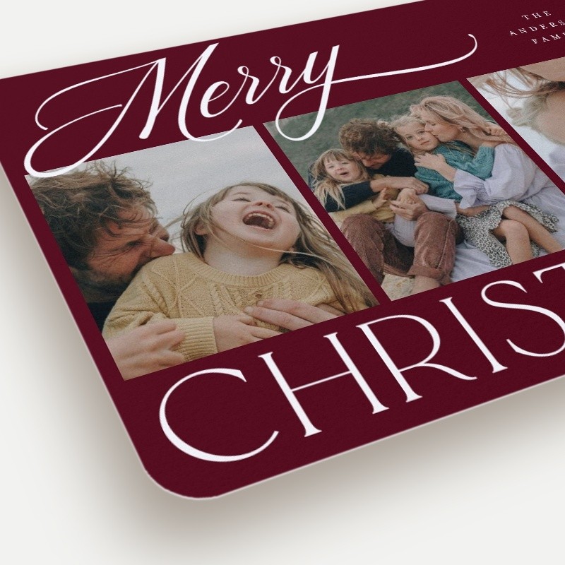 Script Serif Mix Holiday Card