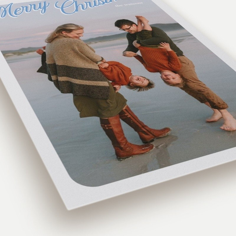 Classic Script Frame Holiday Card