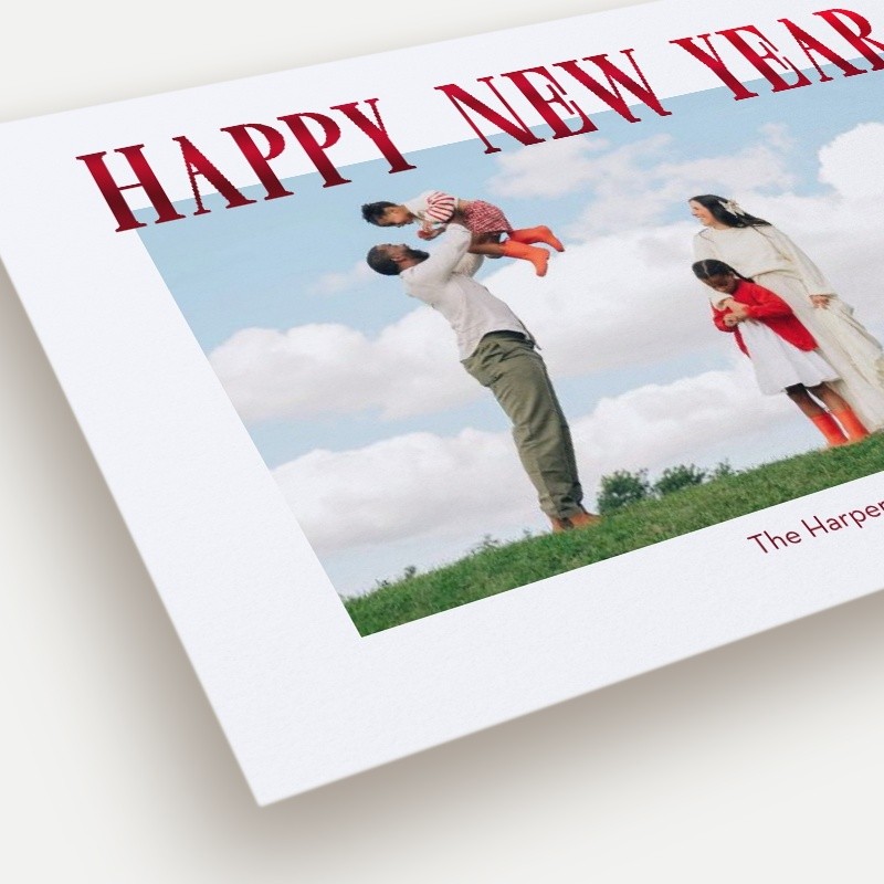 Elegant Serif Holiday Card