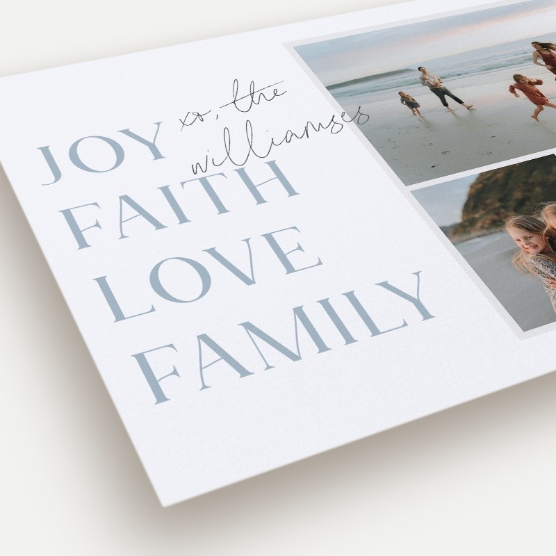 Stacked Sentiments Religious Christmas Card