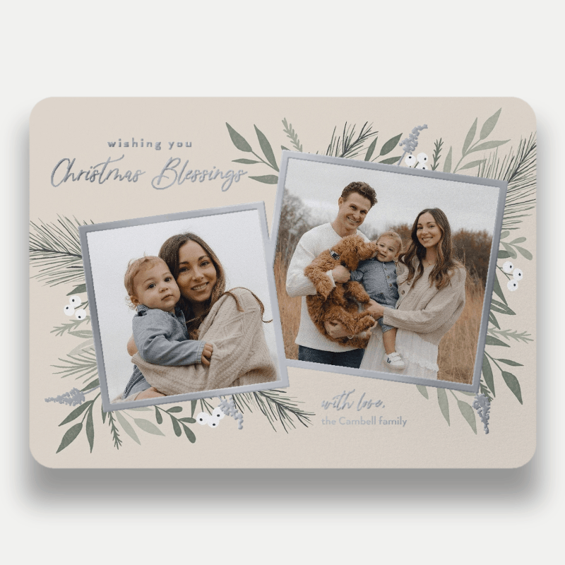 Elegant Botanicals Holiday Card