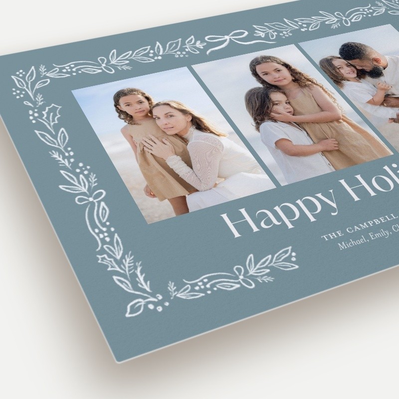 Sketched Botanical Holiday Card