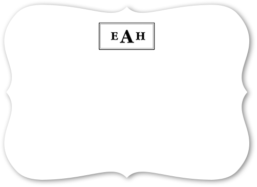 Personalized Note Cards: Alluring Arrangement 5x7 Flat Black Signature Smooth Cardstock Bracket Shutterfly