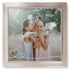 Double Heart Line Art