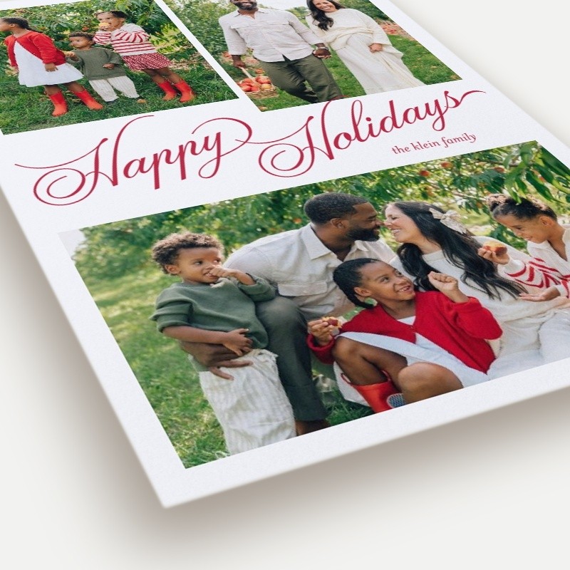 Script Collage Holiday Card
