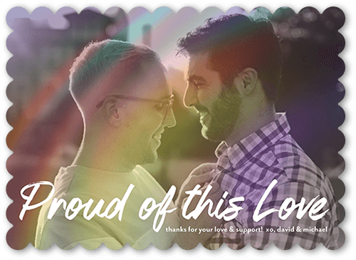 Proud Prism 5x7 White  Pride Card