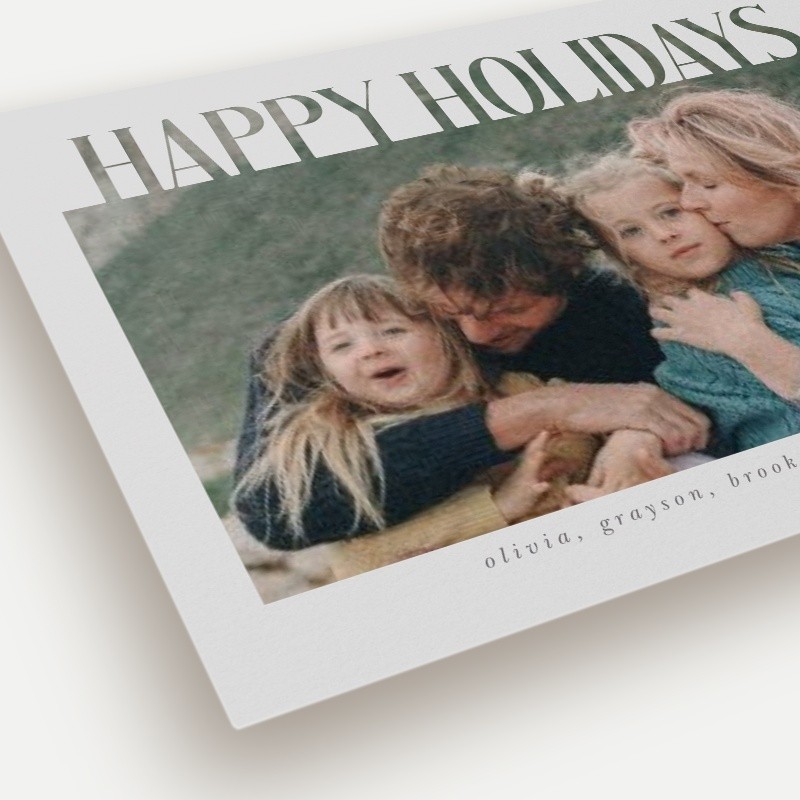 Bold Knockout Holiday Card