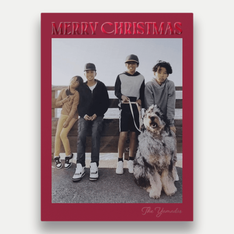 Bold Stack Holiday Card