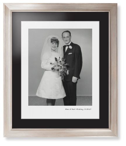 Framed Prints: Modern Gallery of One Portrait Metallic Modern Frame Black Top Mat White Bottom Mat 16x20 1 Photo Shutterfly